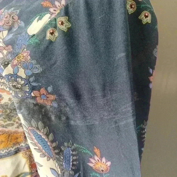 Maeve by Anthropologie Womans Barcelona Silk Paisley Shift Midi Dress 4 - Picture 15 of 16